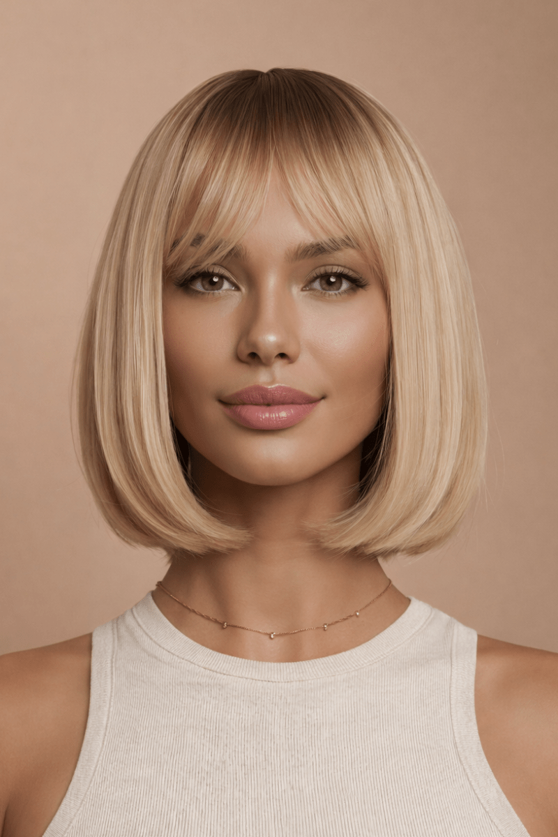 CHANEL - Blonde Ombre - Fringe Wig - Milk & Honey Wigs