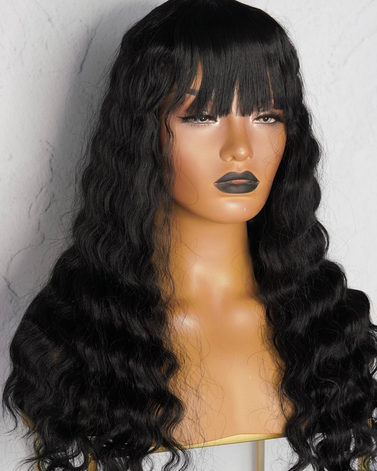 CHELSEA Black Fringe Wig - Milk & Honey Wigs