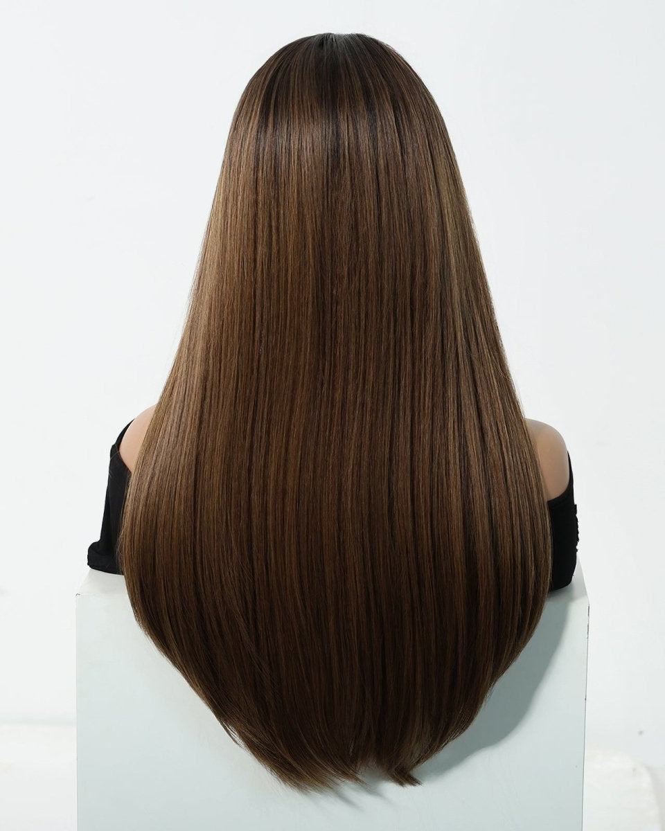 Chestnut Brown Straight Wig - MARKETPLACE - Milk & Honey Wigs