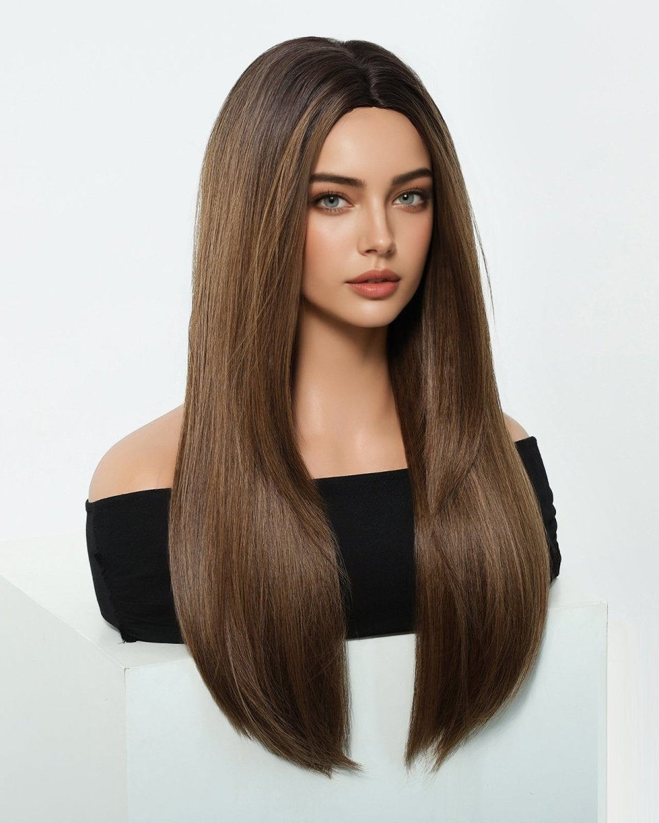 Chestnut Brown Straight Wig - MARKETPLACE - Milk & Honey Wigs