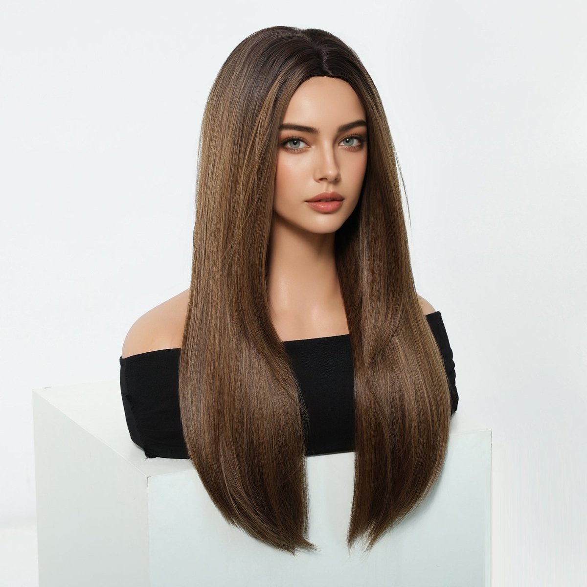 Chestnut Brown Straight Wig - MARKETPLACE - Milk & Honey Wigs