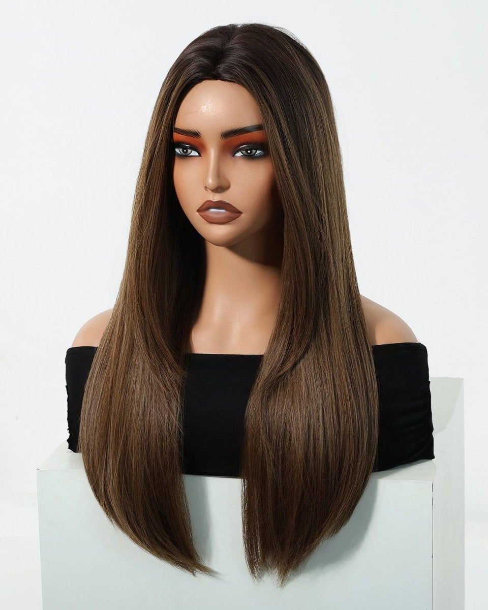 Chestnut Brown Straight Wig - MARKETPLACE - Milk & Honey Wigs