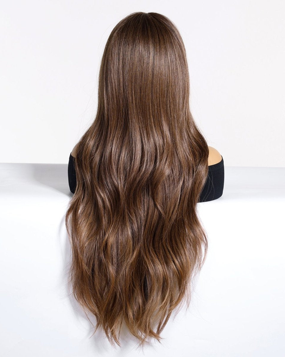 Chestnut Brown with Full Fringe Wig - MARKETPLACE - Milk & Honey Wigs
