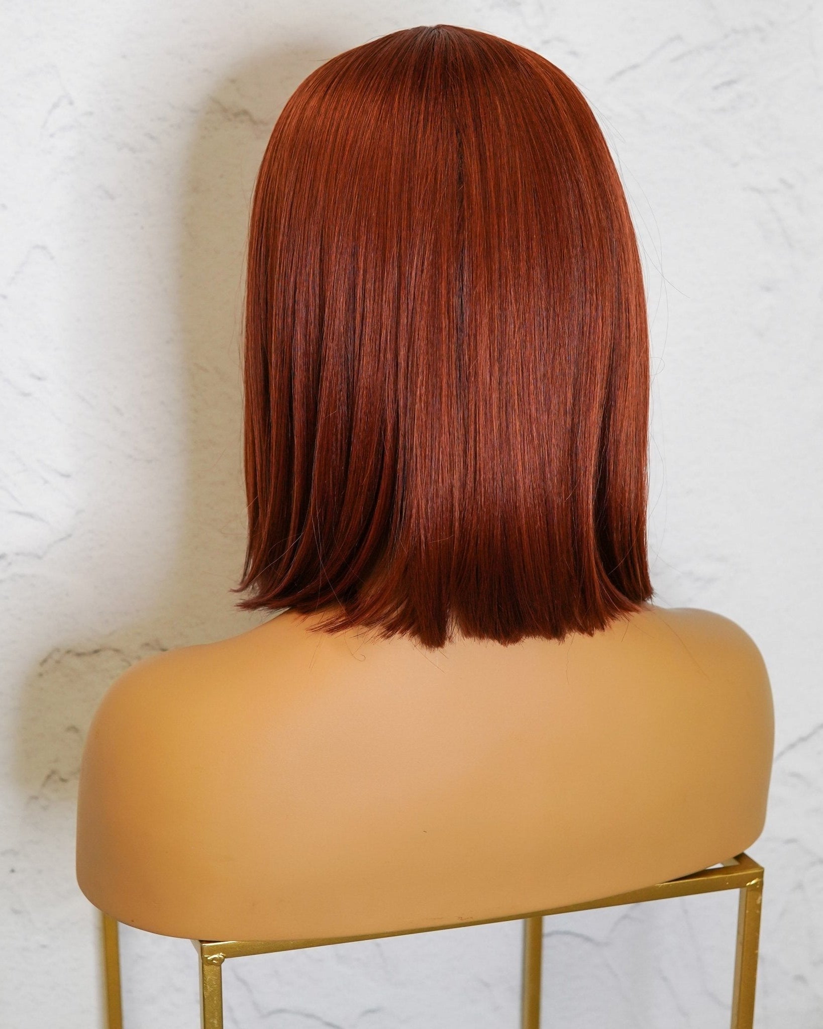 CIARA Auburn 14" Human Hair 13x6 Lace Front Wig - Milk & Honey Wigs