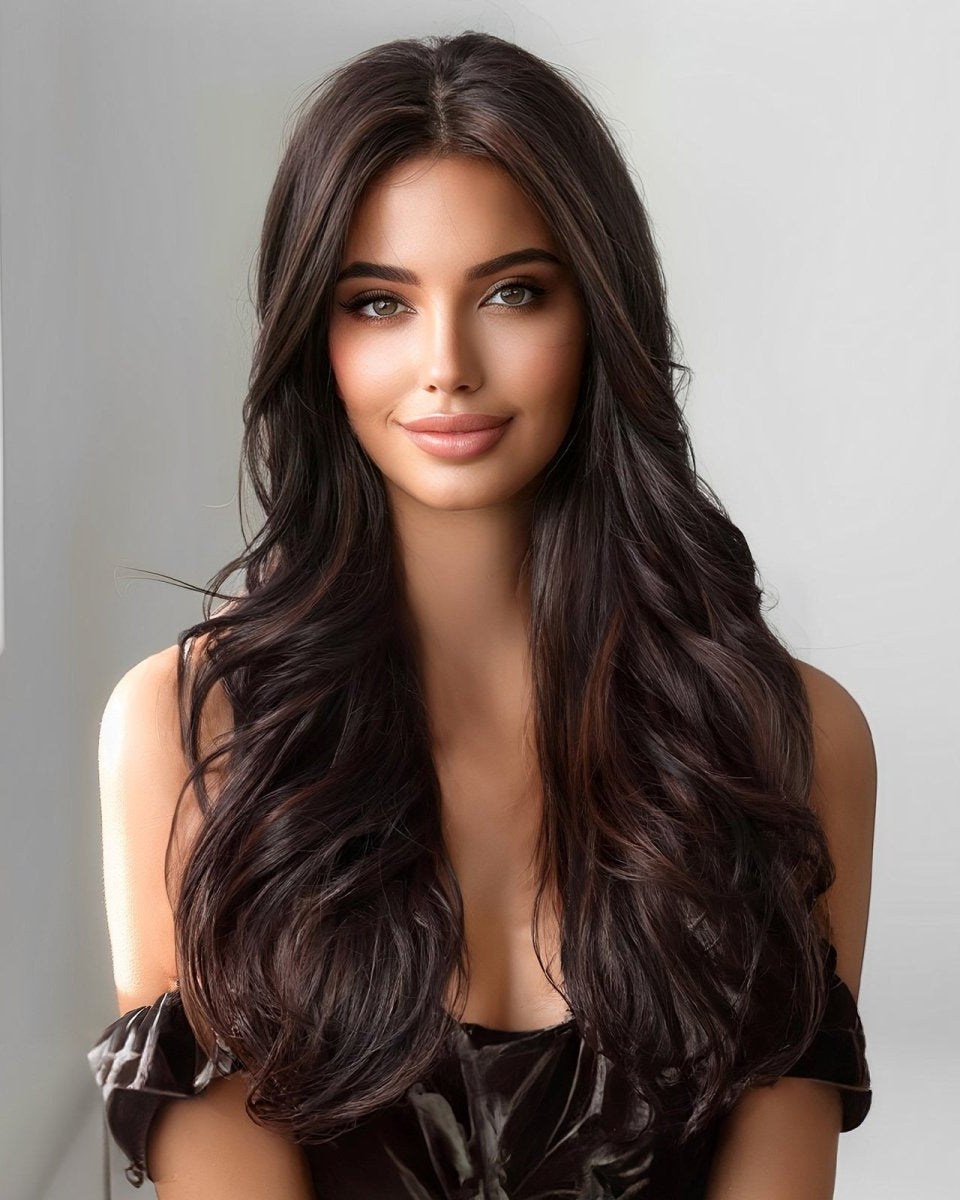 Classic Dark Chocolate Voluminous Curls Wig - MARKETPLACE - Milk & Honey Wigs
