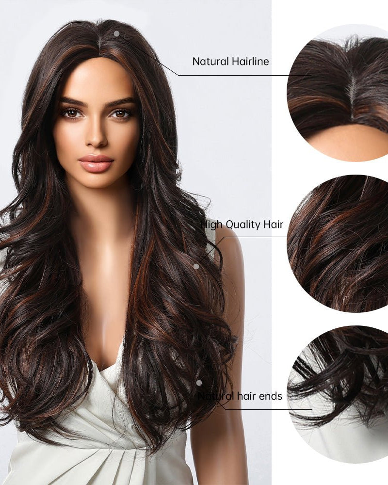 Classic Dark Chocolate Voluminous Curls Wig - MARKETPLACE - Milk & Honey Wigs