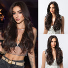 Classic Dark Chocolate Voluminous Curls Wig - MARKETPLACE - Milk & Honey Wigs
