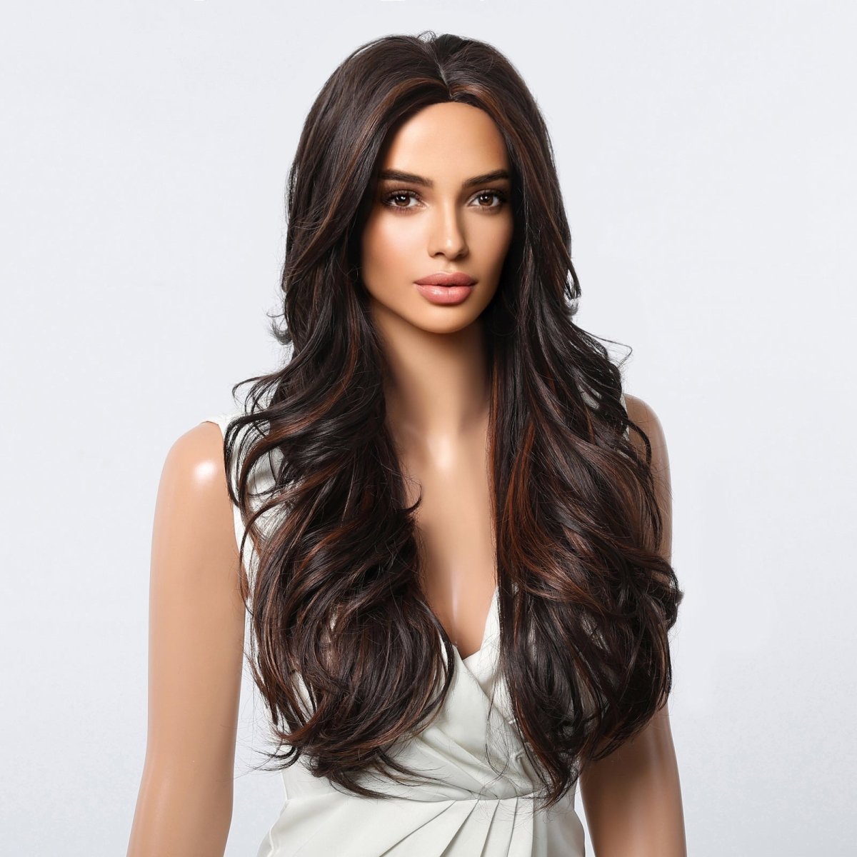 Classic Dark Chocolate Voluminous Curls Wig - MARKETPLACE - Milk & Honey Wigs