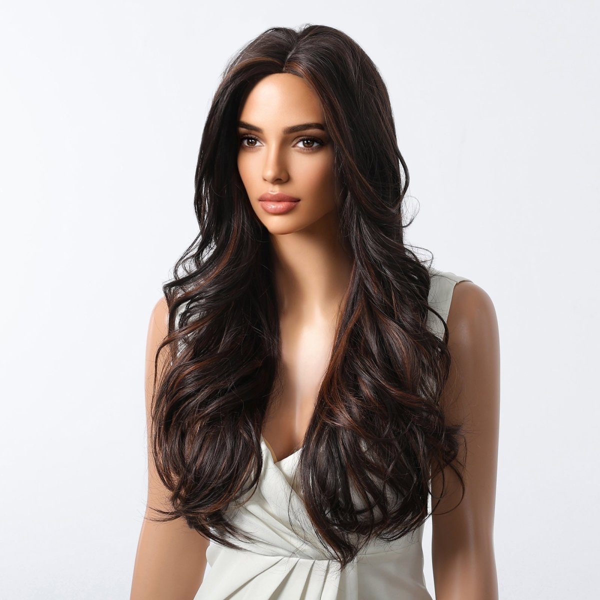 Classic Dark Chocolate Voluminous Curls Wig - MARKETPLACE - Milk & Honey Wigs