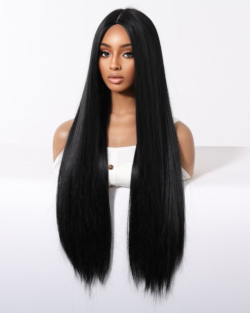 Classic Jet Black Sleek Straight Wig - MARKETPLACE - Milk & Honey Wigs