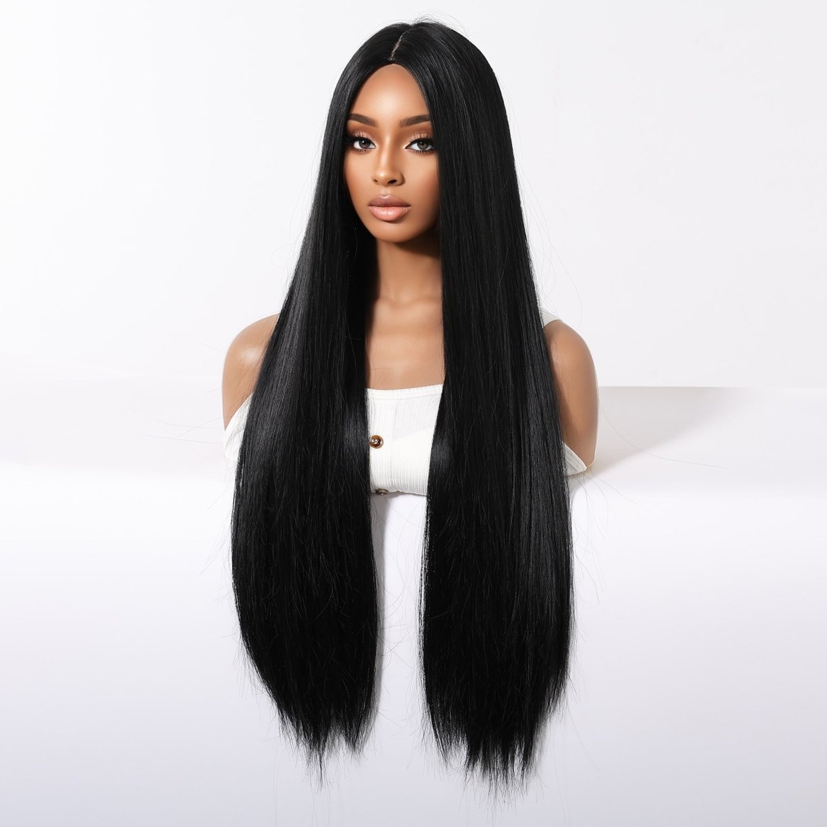 Classic Jet Black Sleek Straight Wig - MARKETPLACE - Milk & Honey Wigs