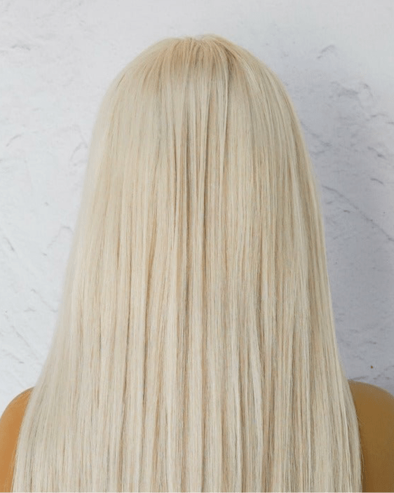 CLEO Platinum White Blonde Human Hair Medical Cap Wig 16” ** READY TO SHIP ** - Milk & Honey Wigs