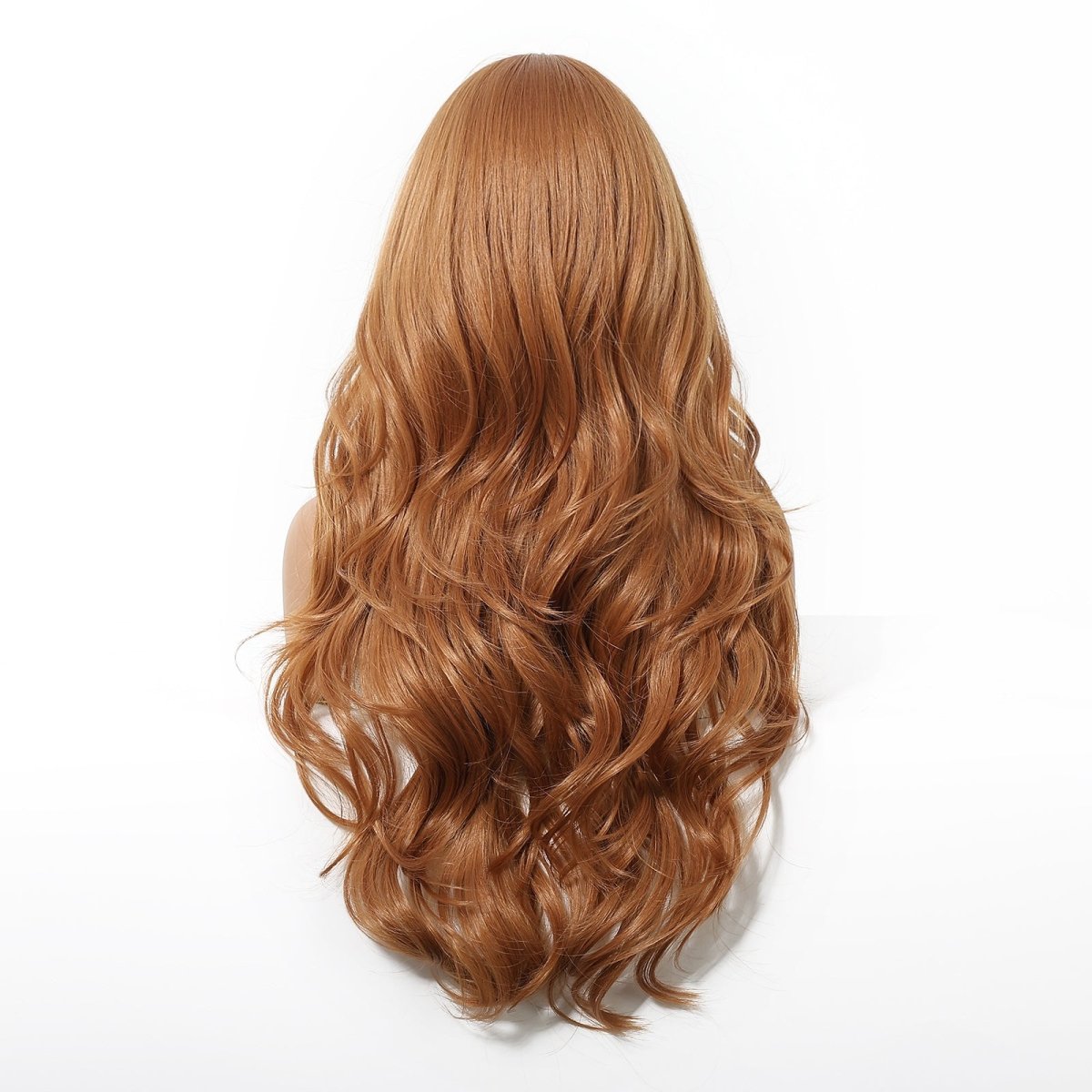 Copper Cinnamon Waves with Blunt Fringe Wig - MARKETPLACE - Milk & Honey Wigs