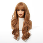 Copper Cinnamon Waves with Blunt Fringe Wig - MARKETPLACE - Milk & Honey Wigs
