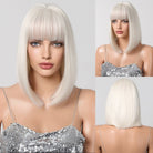 Creamy Champaign White Short Platinum Bob Wig - MARKETPLACE - Milk & Honey Wigs