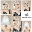 Creamy Champaign White Short Platinum Bob Wig - MARKETPLACE - Milk & Honey Wigs
