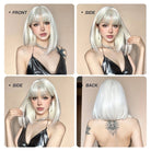 Creamy Champaign White Short Platinum Bob Wig - MARKETPLACE - Milk & Honey Wigs