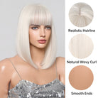 Creamy Champaign White Short Platinum Bob Wig - MARKETPLACE - Milk & Honey Wigs