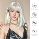 Creamy Champaign White Short Platinum Bob Wig - MARKETPLACE - Milk & Honey Wigs