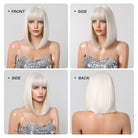 Creamy Champaign White Short Platinum Bob Wig - MARKETPLACE - Milk & Honey Wigs