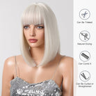Creamy Champaign White Short Platinum Bob Wig - MARKETPLACE - Milk & Honey Wigs
