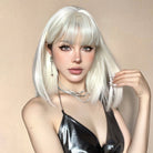 Creamy Champaign White Short Platinum Bob Wig - MARKETPLACE - Milk & Honey Wigs