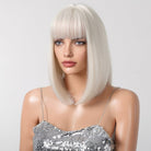 Creamy Champaign White Short Platinum Bob Wig - MARKETPLACE - Milk & Honey Wigs