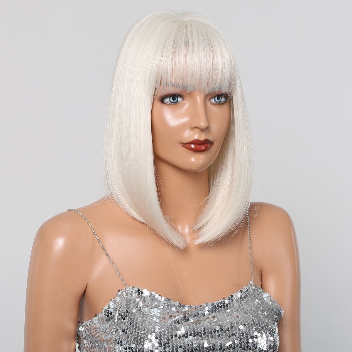 Creamy Champaign White Short Platinum Bob Wig - MARKETPLACE - Milk & Honey Wigs