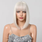 Creamy Champaign White Short Platinum Bob Wig - MARKETPLACE - Milk & Honey Wigs