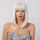 Creamy Champaign White Short Platinum Bob Wig - MARKETPLACE - Milk & Honey Wigs
