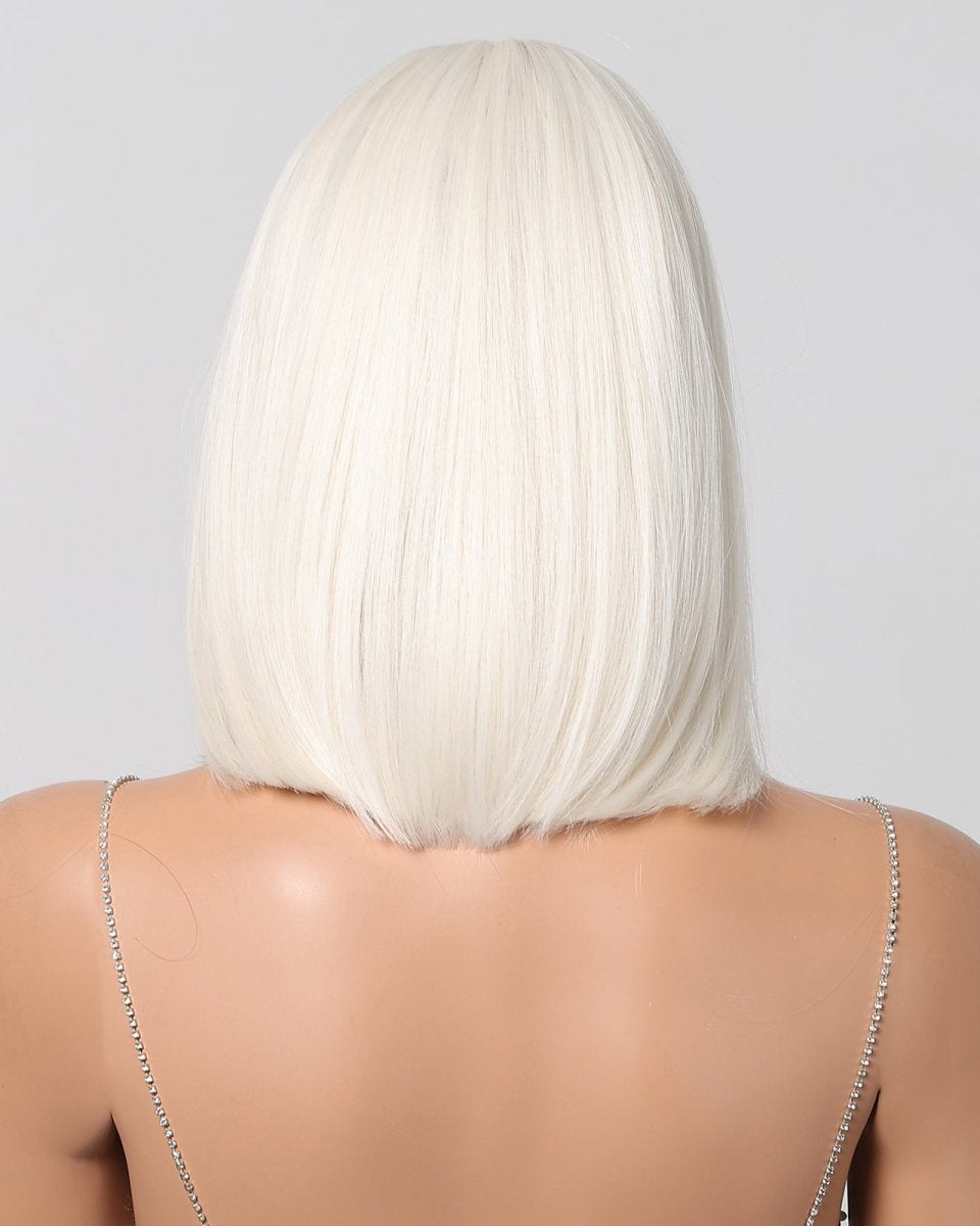 Creamy Champaign White Short Platinum Bob Wig - MARKETPLACE - Milk & Honey Wigs