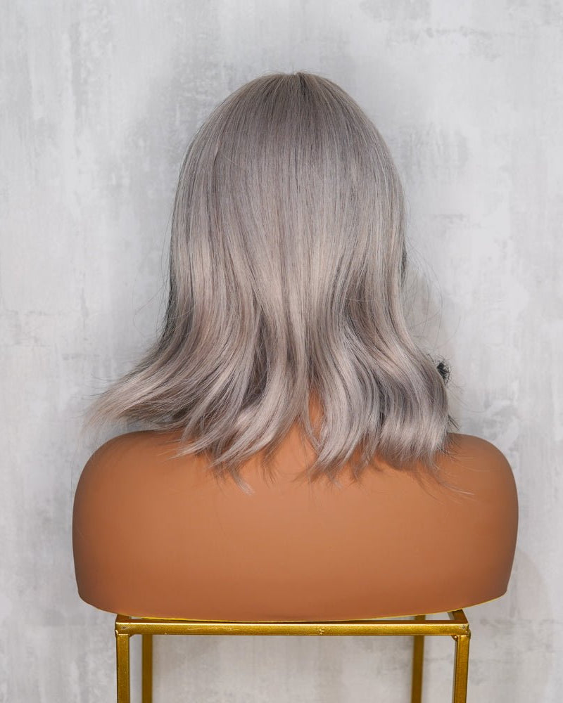 CRUELA Half Grey Black Bob Fringe Wig - Milk & Honey Wigs