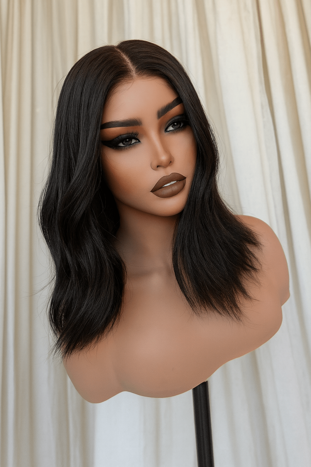 CUSTOM COLOUR - Full Lace - Human Hair Wig | Brown, 18 Inch, Full Lace, Human Hair | Milk & Honey Wigs
