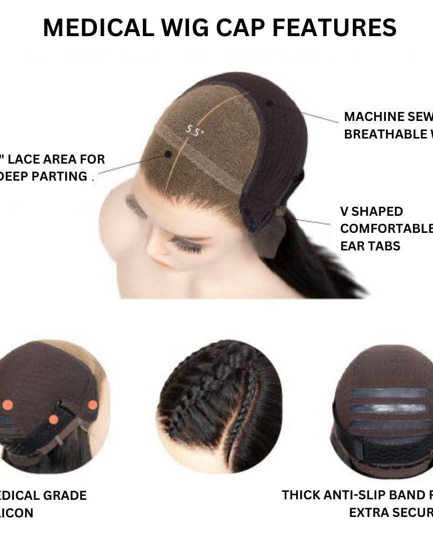 Custom Colour Medical Wig - Milk & Honey Wigs