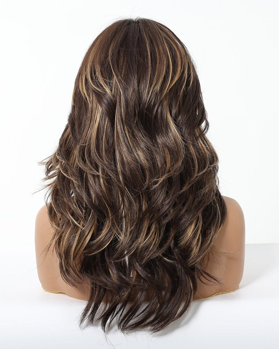 Dark Brown Blonde Highlights Wig - MARKETPLACE - Milk & Honey Wigs