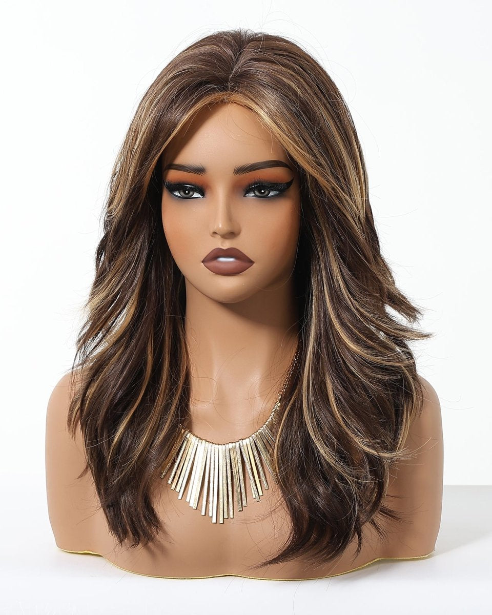 Dark Brown Blonde Highlights Wig - MARKETPLACE - Milk & Honey Wigs