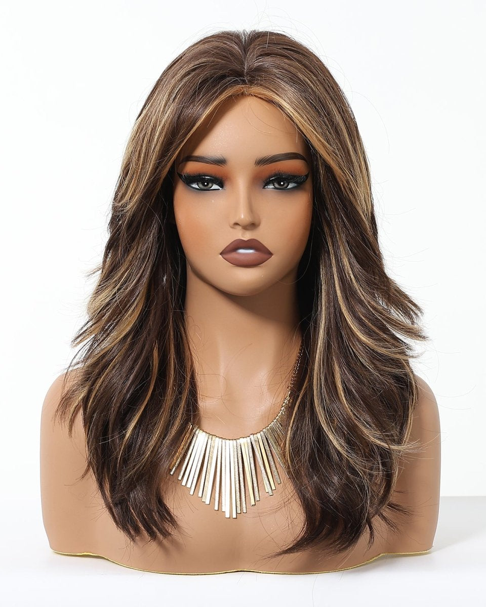 Dark Brown Blonde Highlights Wig - MARKETPLACE - Milk & Honey Wigs