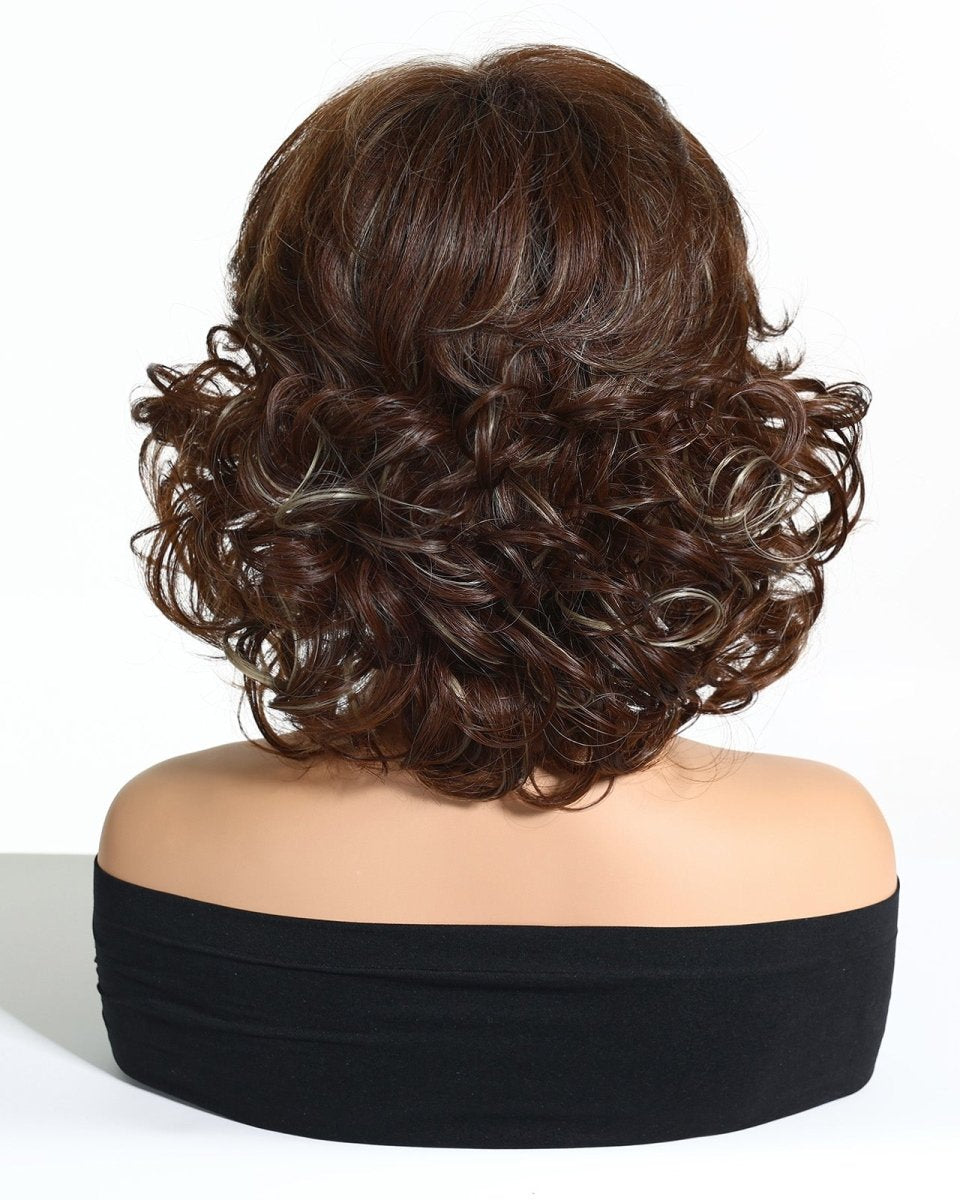 Dark Brown Curl Fringe Wig - MARKETPLACE - Milk & Honey Wigs