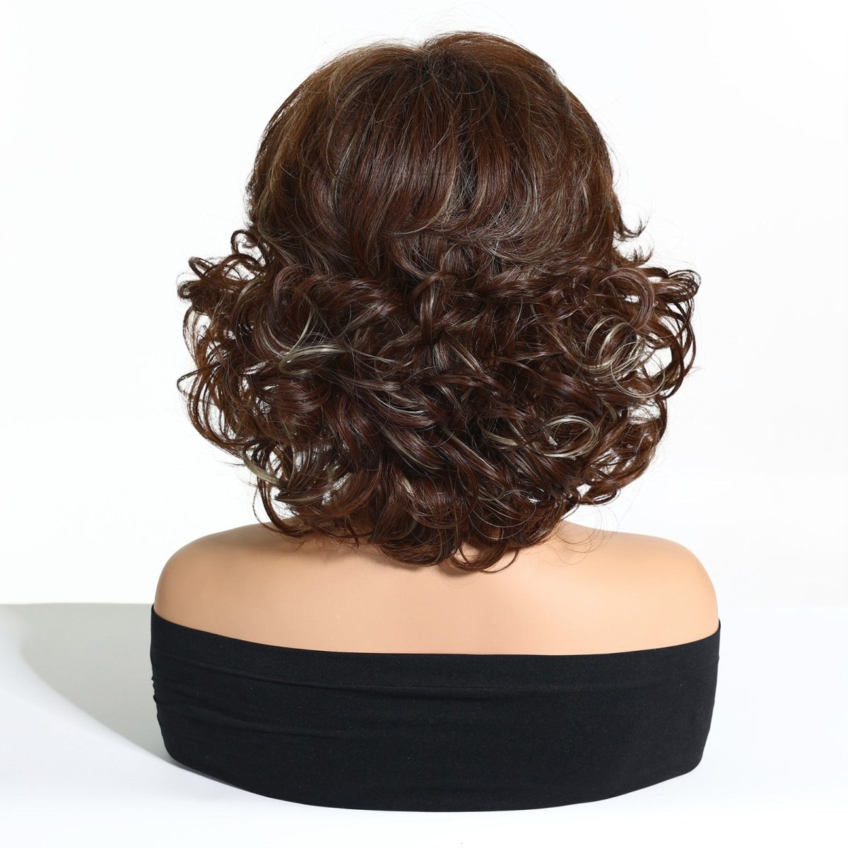 Dark Brown Curl Fringe Wig - MARKETPLACE - Milk & Honey Wigs