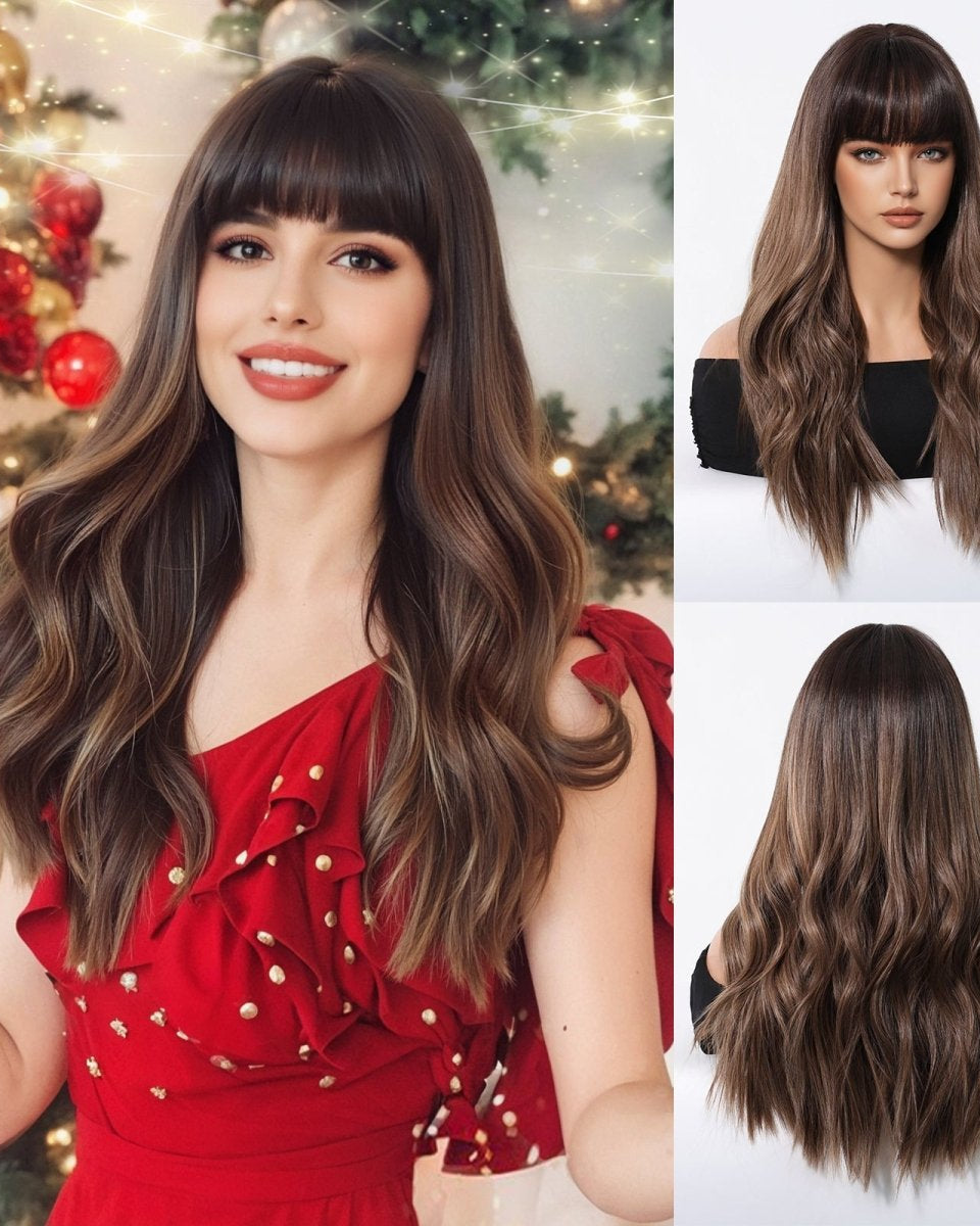 Dark Brown Synthetic Wig - MARKETPLACE - Milk & Honey Wigs