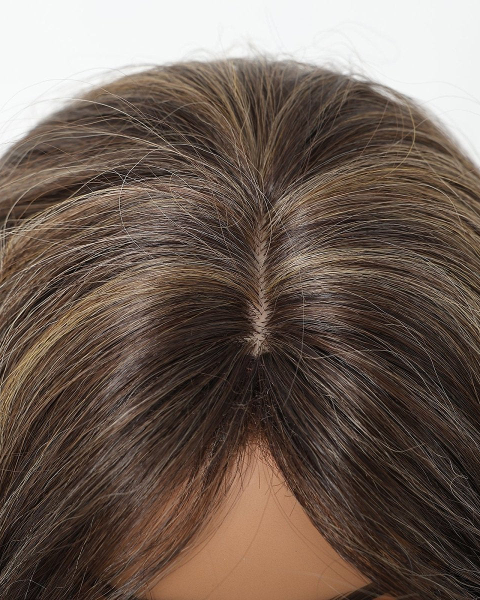 Dark Chocolate Brown with Honey Highlights Wig - MARKETPLACE - Milk & Honey Wigs