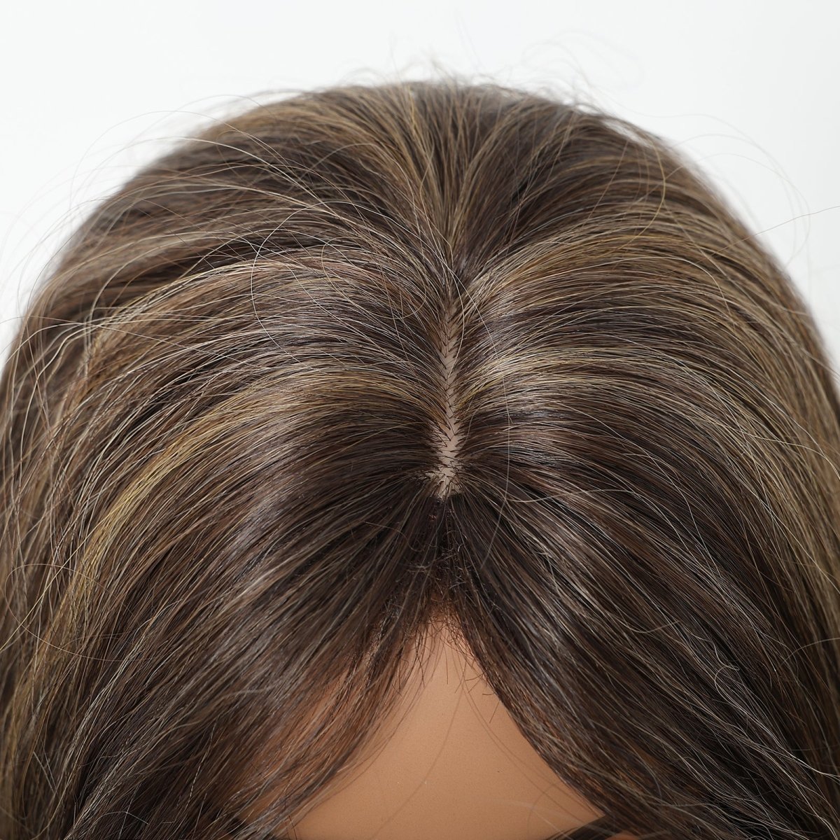 Dark Chocolate Brown with Honey Highlights Wig - MARKETPLACE - Milk & Honey Wigs