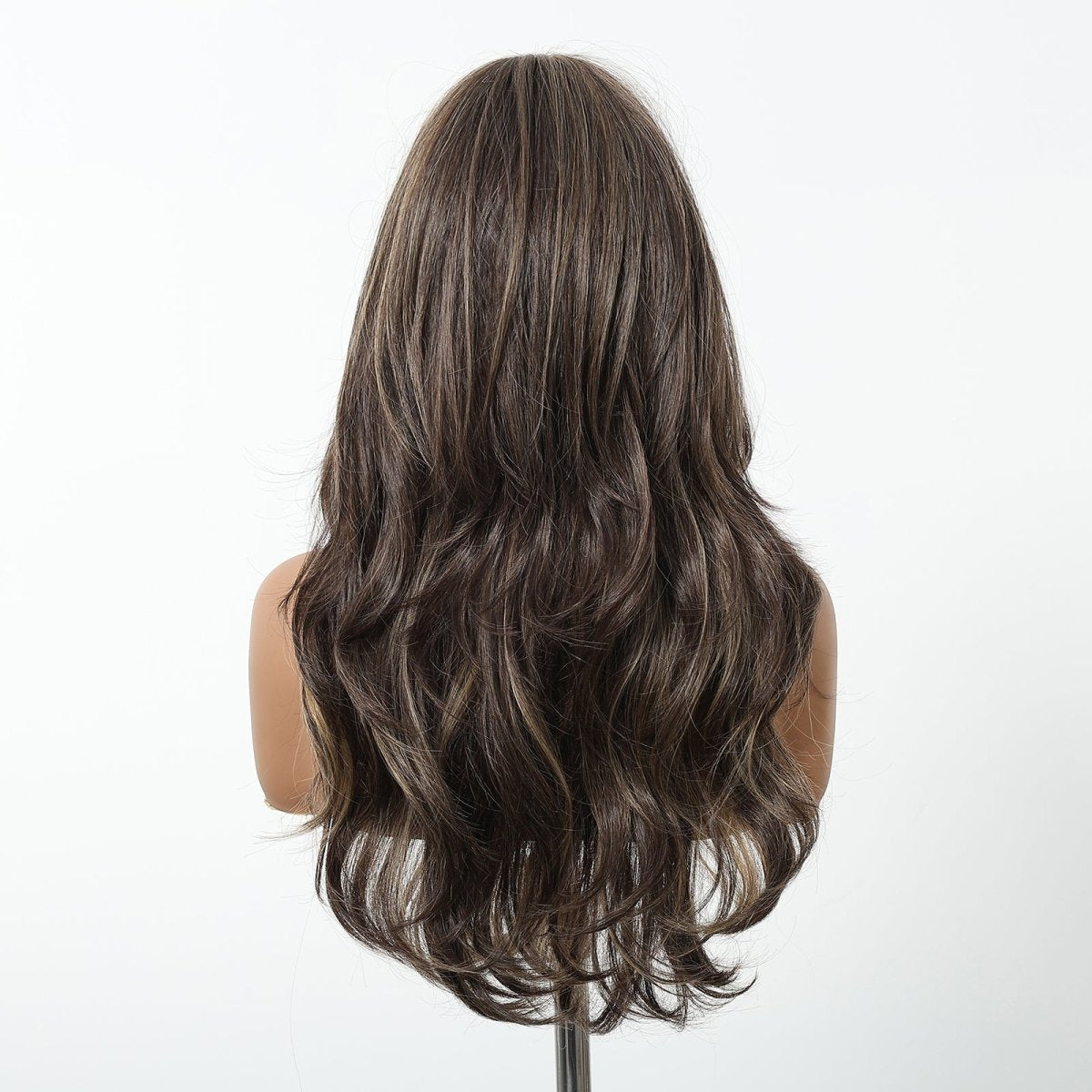 Dark Chocolate Brown with Honey Highlights Wig - MARKETPLACE - Milk & Honey Wigs