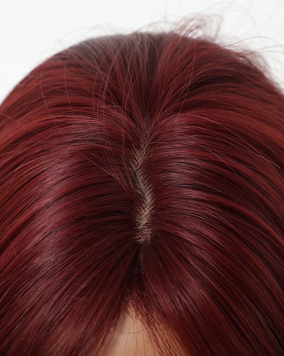 Deep Burgundy Red Layers Wig - MARKETPLACE - Milk & Honey Wigs
