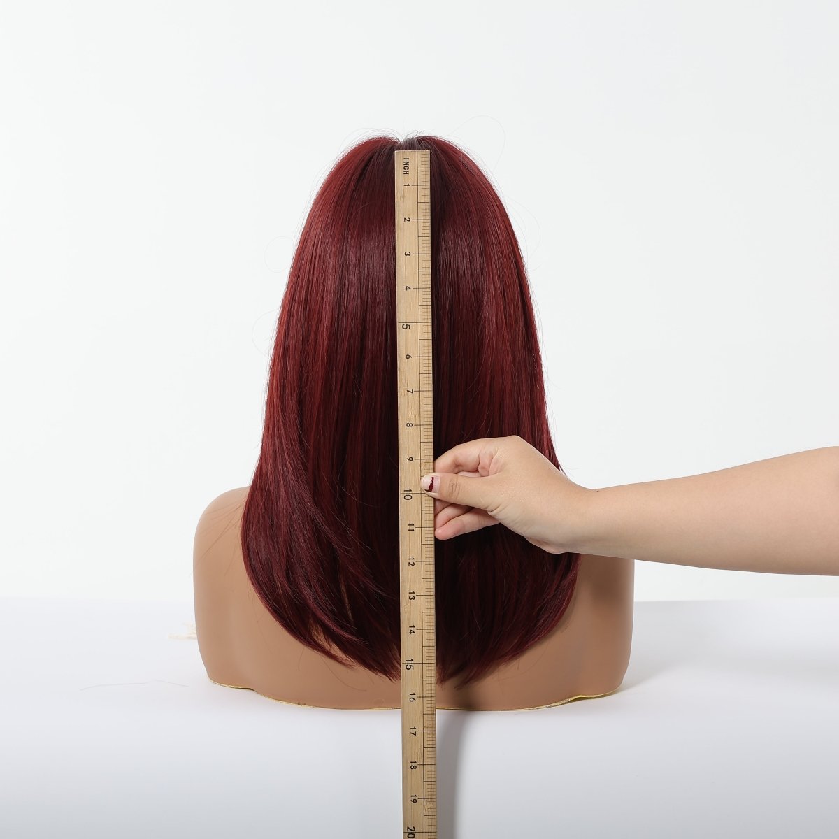 Deep Burgundy Red Layers Wig - MARKETPLACE - Milk & Honey Wigs