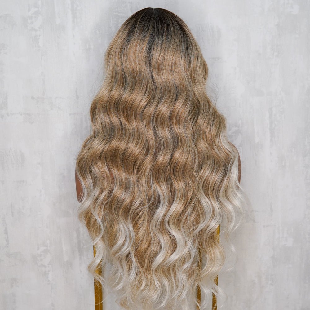 DELILAH Honey Ombre Blonde 13x6 30" Lace Front Wig - Milk & Honey Wigs