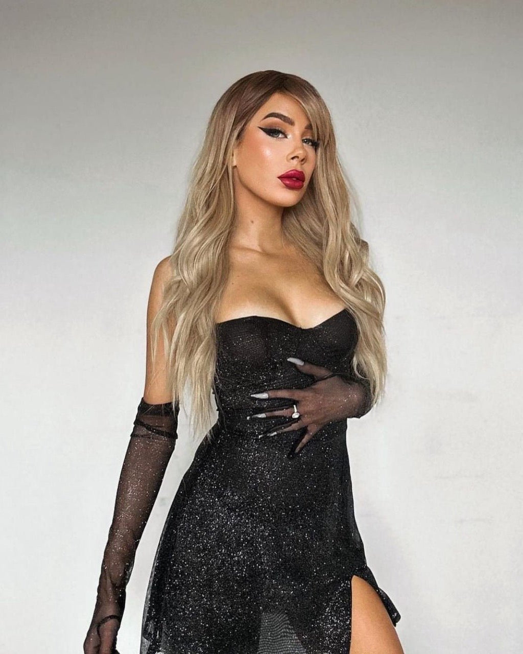 DOLCE Blonde 22" Fringe Wig - Milk & Honey Wigs