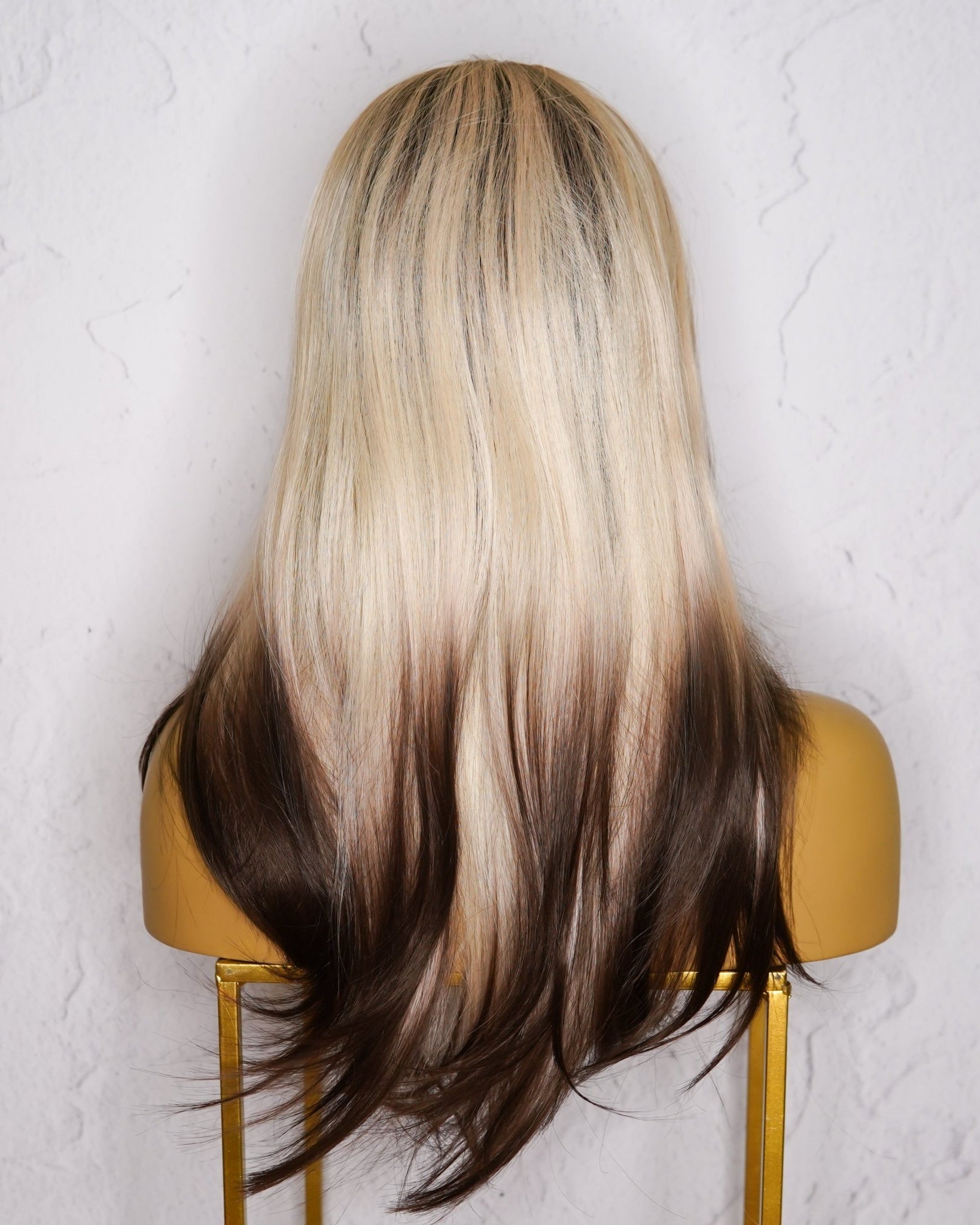 DOLLY Blonde to Dark Brown Ombre Lace Front Wig - Milk & Honey Wigs