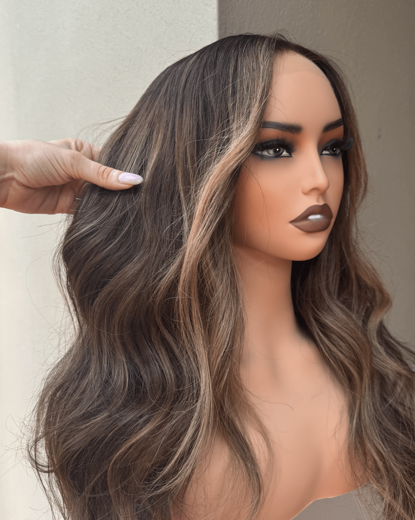 Dove Ombre Bronde Human Hair Lace Front Wig - Milk & Honey Wigs