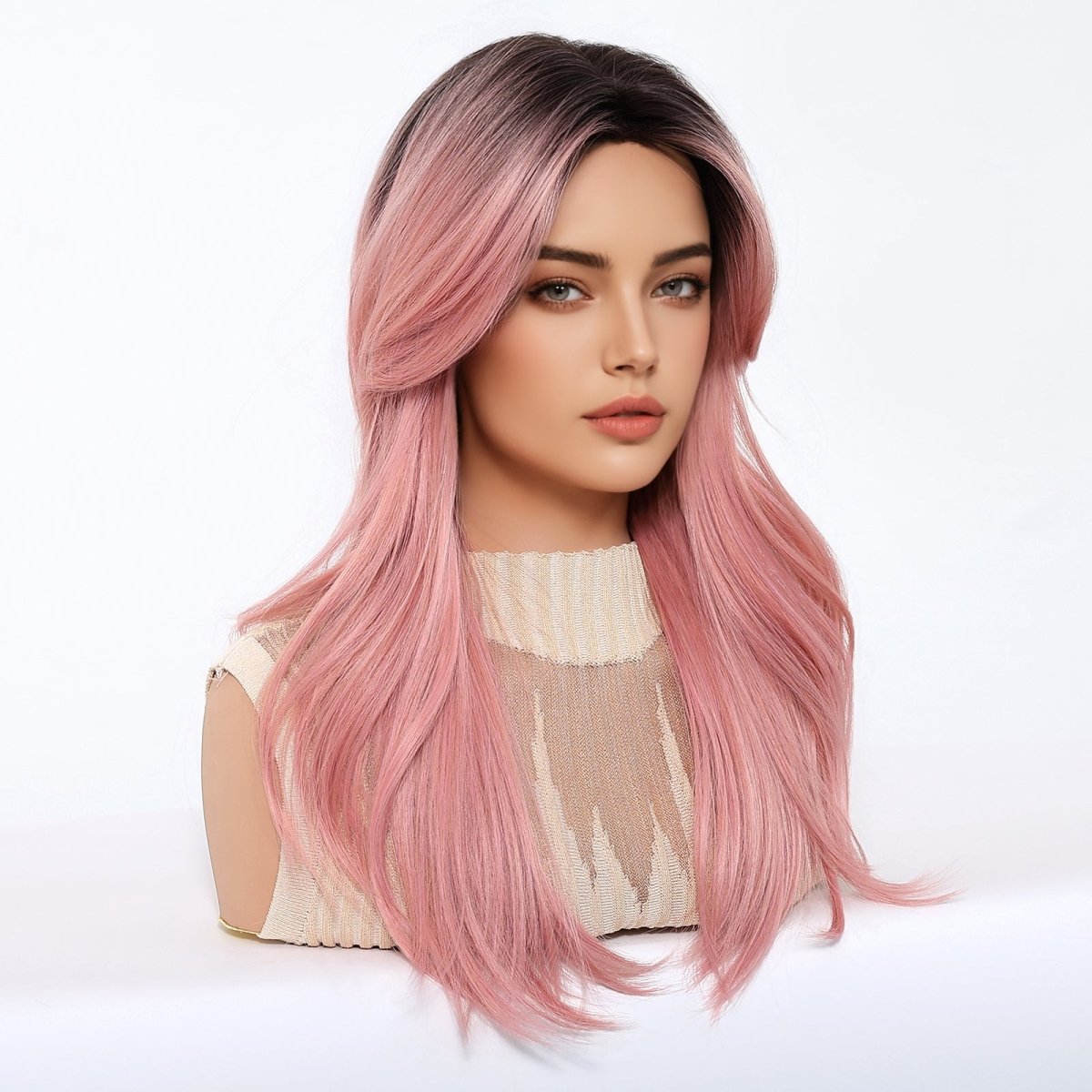 Dusty Rose Layered Wig - MARKETPLACE - Milk & Honey Wigs